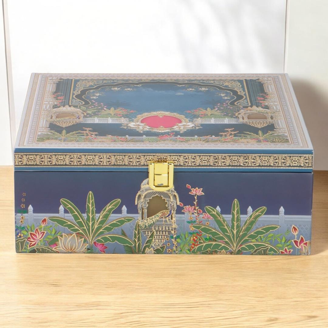 Classic Charm – 4 Jar MDF Dry Fruit Gift Box