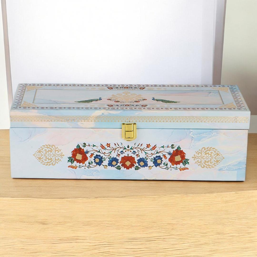 Festive Trio Hamper – Stylish 3 Jar Wooden Dry Fruit Box