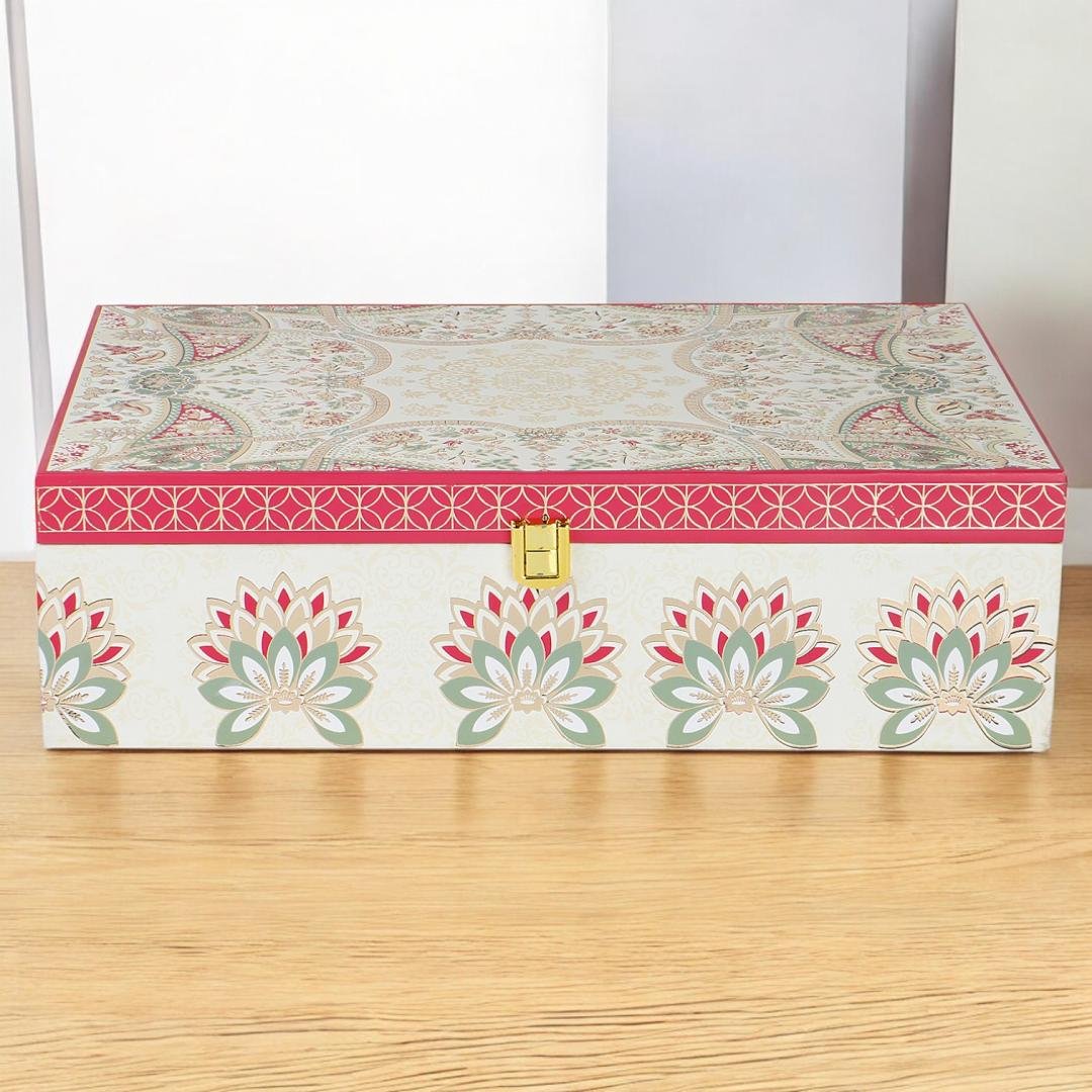 Heritage Delight – Elegant MDF 2 Jar & 2 Acrylic Box Combo