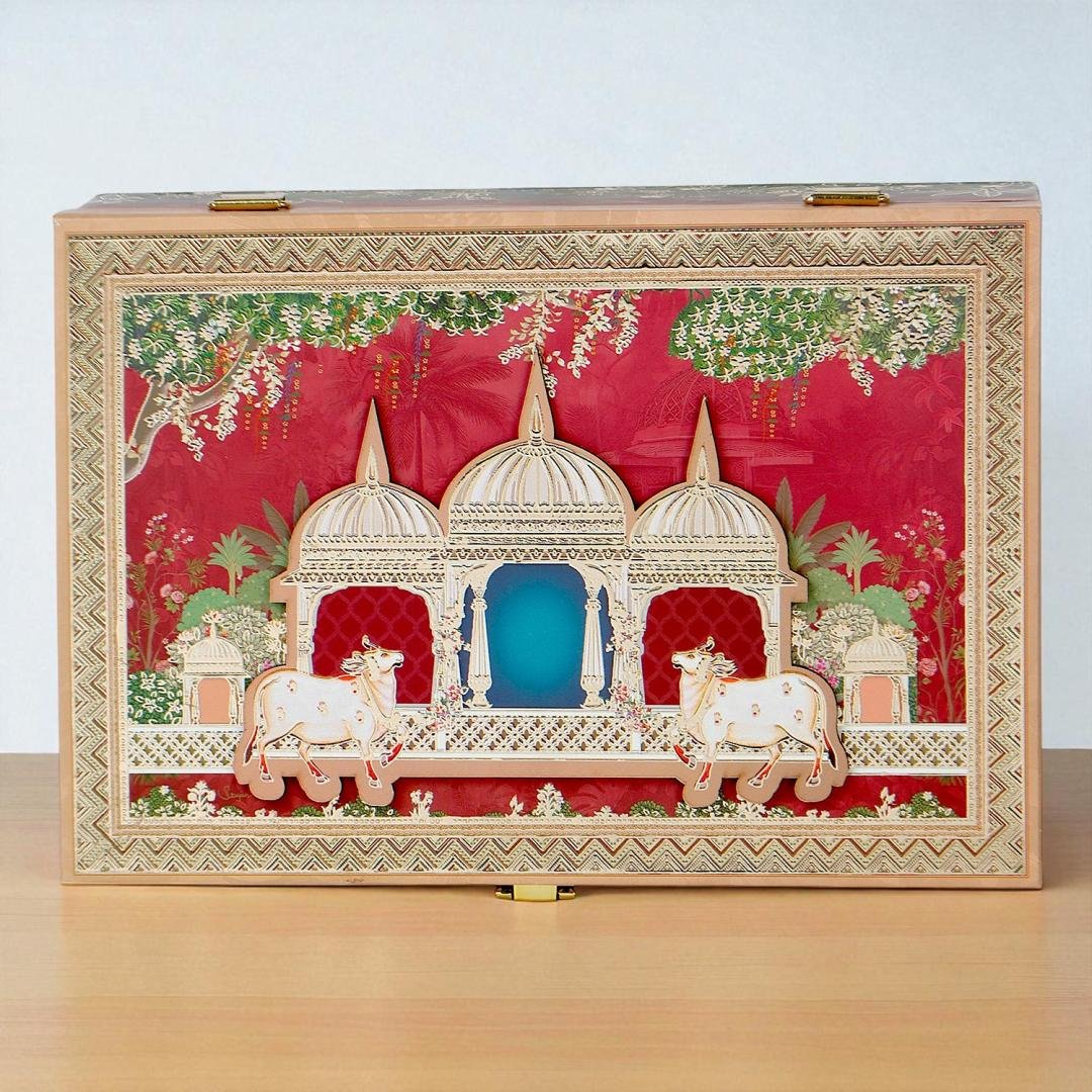 Mini Royal Treat – 2 Jar MDF Dry Fruit Box